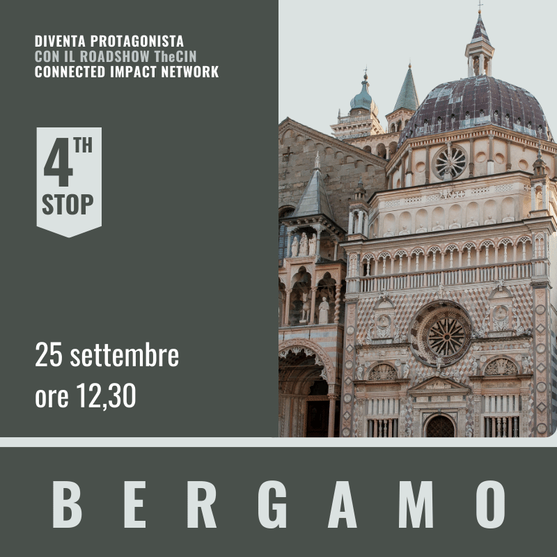 Bergamo The Cin by UP2gether Neweb Consulting Gestisco Italia GMDE LNG TrustMeUp con Banca delle Visite e Conepro