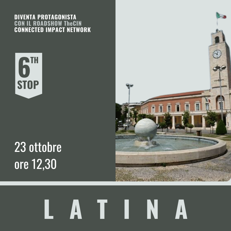 Latina The Cin by UP2gether Neweb Consulting Gestisco Italia GMDE LNG TrustMeUp con Banca delle Visite e Conepro