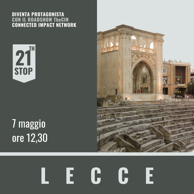 Lecce The Cin by UP2gether Neweb Consulting Gestisco Italia GMDE LNG TrustMeUp con Banca delle Visite e Conepro