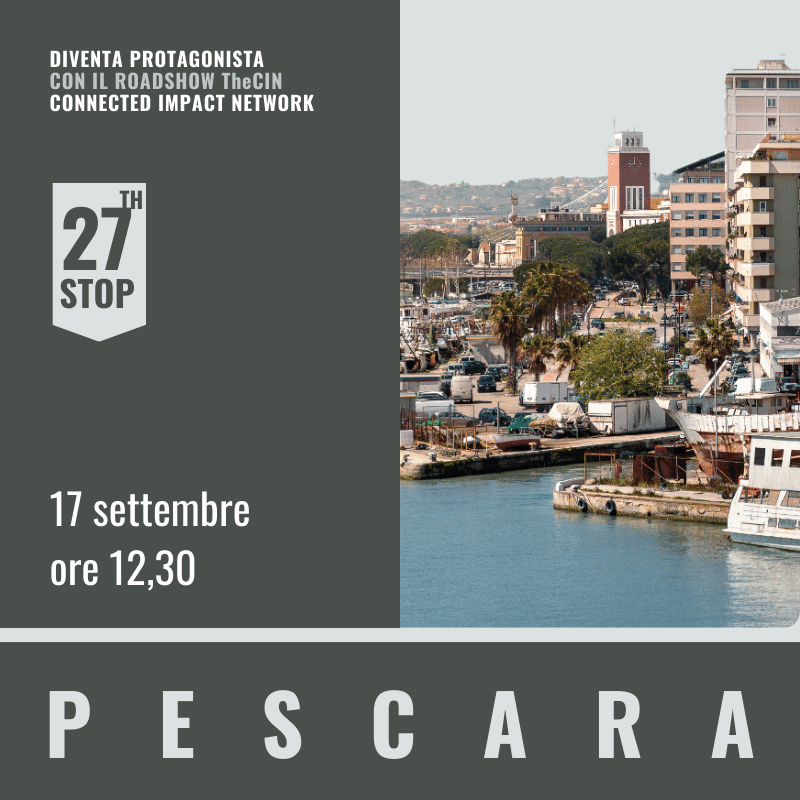 Pescara The Cin by UP2gether Neweb Consulting Gestisco Italia GMDE LNG TrustMeUp con Banca delle Visite e Conepro