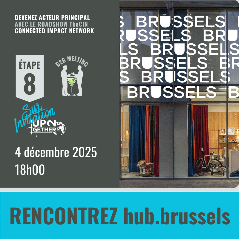 UP2gether et Barbara de Siena vous invitent à Milan pour l’AperiBusiness du 4 décembre chez hub.brussels avec TheCIN.