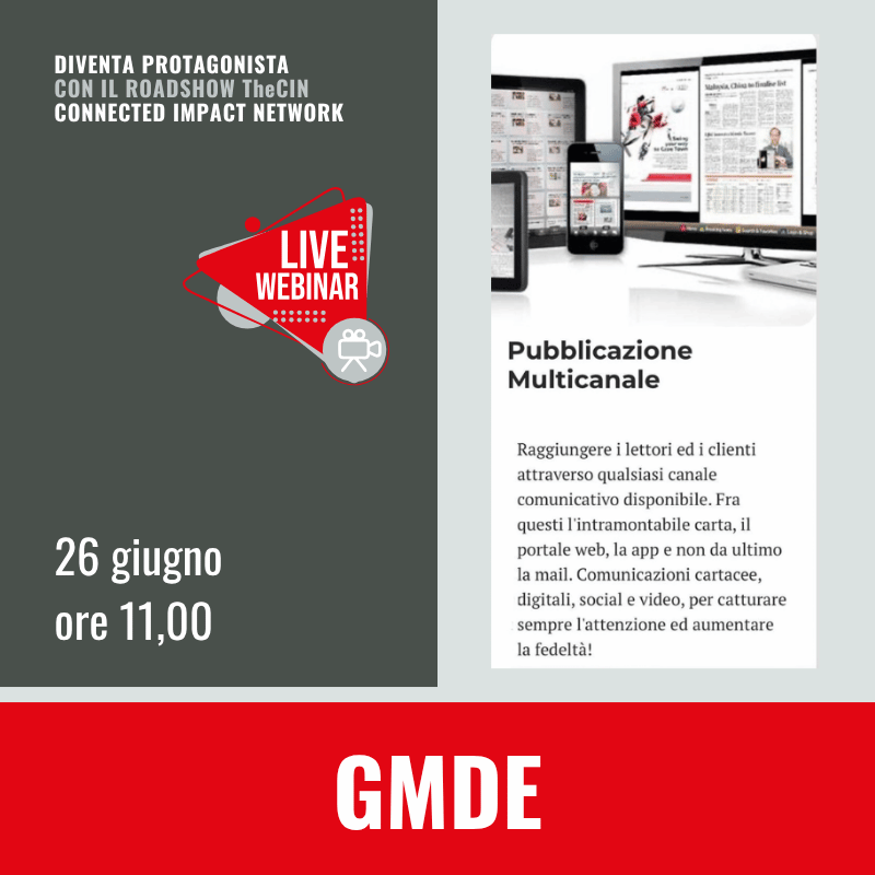 UP2gether presenta Carlo Caporizzi e GMDEcome tappa TheCIN andiamo nel mondo della comunicazione multicanale